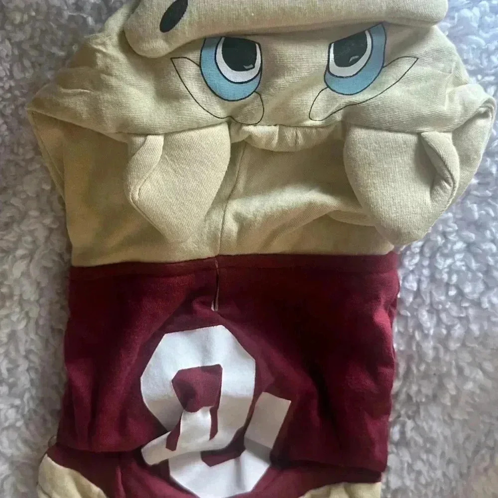 Cartoon Character Dog Costume - Red and Cream